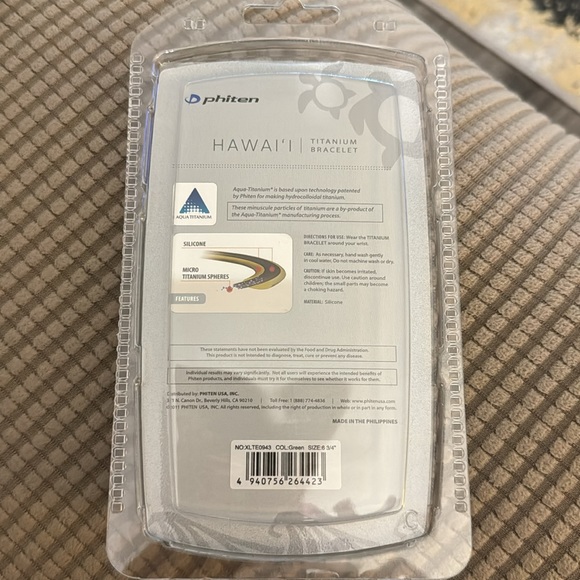 NEW Phiten Limited Edition Hawaii titanium BRACELET - Picture 2 of 3